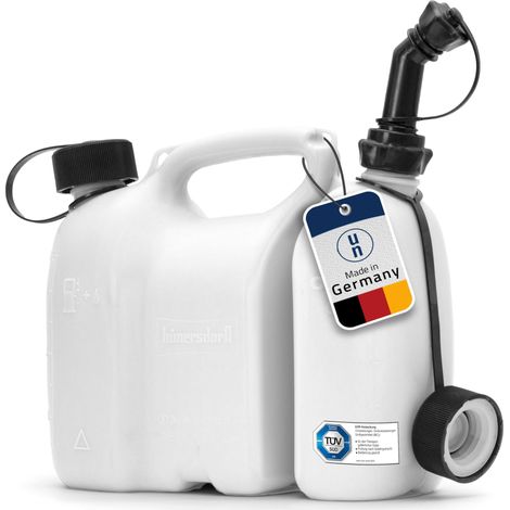Jerrycan double 4,5 l avec réservoir d'huile, homologation NU (1/5)
