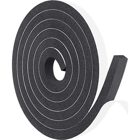 Joint Caoutchouc Adhesif,joint fenetre isolation 15mm10mm5M bande caoutchouc joint porte garage Bande de Joint en Mousse Coupe-vent pour portes isolation de fenêtre Haute résilience (1/5)