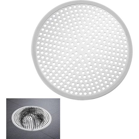 Stainless Steel Shower Drain, 120 mm, Hair Catcher Silver Filter for Shower Grill, Anti Clogging, Anti-Rust Drain Cover for Bathtub Kitchen (1/5)