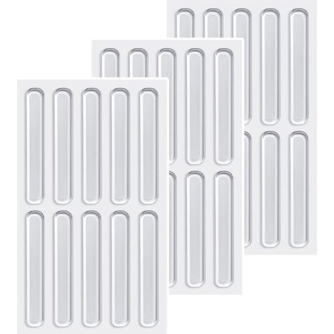 Tampons de Protection Transparents,30PCS Pare-Chocs en Caoutchouc Tapis De Meubles Tapis Anti-Bruit Transparent pour Portes D'armoires,Cuisine,Salle de Bain,Bureau (1/5)