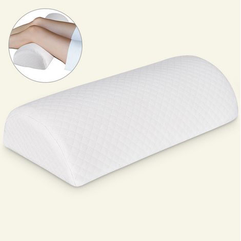 Coussin de Genou et de Jambe pour Dormir, 100% Mousse à Mémoire de Forme, Soulagement de la Douleur au Dos et aux Jambes, Idéal pour Dormeur sur le Côté, Oreiller Demi-Lune, 1 Pièce (1/5)