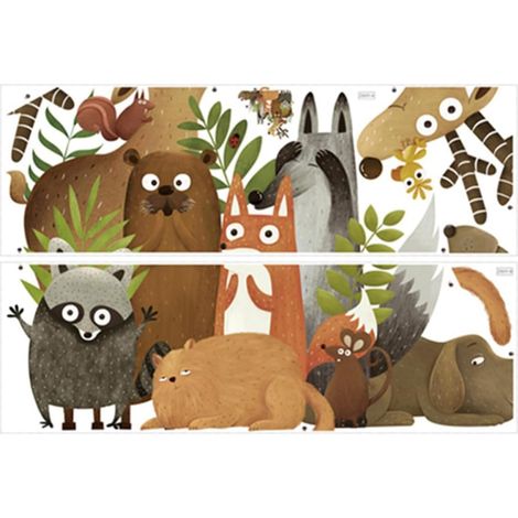 Stickers muraux amovibles animaux de la forêt pour la (1/5)
