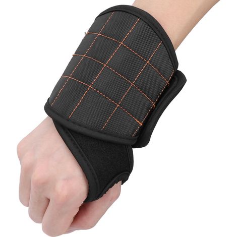 Bracelet Magnétique pour Outils de Réparation Vélo - Accessoire Noir Polyvalent