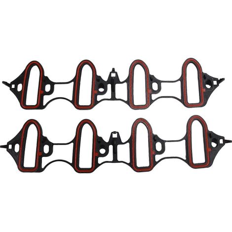 Lot de 2 joints de collecteur d'admission pour Chevy Silverado Tahoe GMC Sierra 4.8 5.3 6.0 OHV 89060413 25356659, 89017589 (1/5)