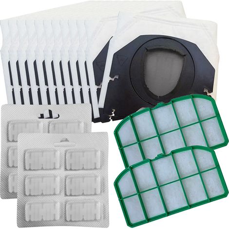 Kit Ricambi 12 Sacchetti 2 Filtri 12 Profumatori Compatibili Folletto VK200 VK220 (1/5)