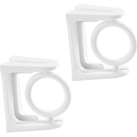 Zerodeko Lot de 2 supports adhésifs pour barre de douche murale à tension, installation facile (1/5)