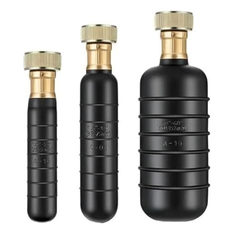 Lot de 3 kits débouchage canalisations, réservoir nettoyage pour tuyaux 2,5 à 15,2 cm, débouche les blocages tenaces dans l'égout principal -