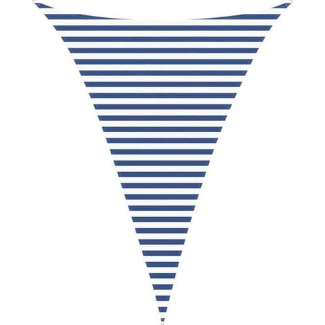 Voile d'ombrage bleue et blanche, 3 x 4 x 4 mètres, 100% polyester Oxford. (1/5)