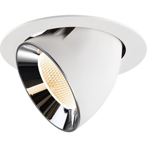 Spot encastré Numinos Gimble XL blanc/chrome 2700K - 20 deg - 1009875