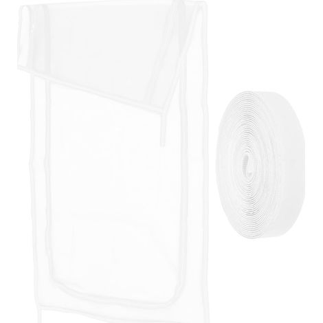 Luxshiny Porte Moustiquaire pour Animaux en Abs Blanc Fermeture Éclair (1/5)