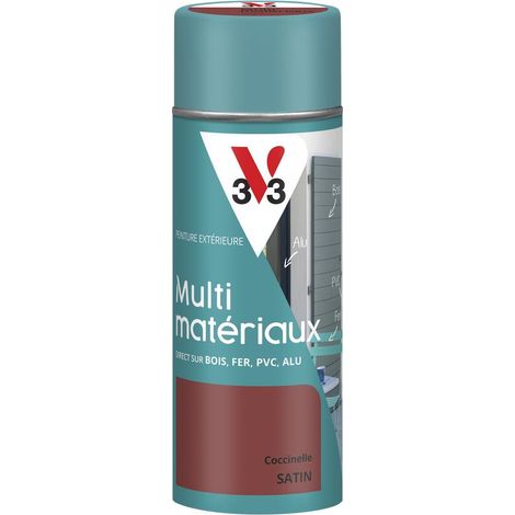 Peinture extérieure Multi-matériaux V33 Coccinelle Satin 400ml