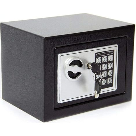 CDC 6.6L Small Combination Safe Steel Safe with Digital Combination Lock, Comes with 2 Spare Keys for Storing Money, Jewellery (1/5)