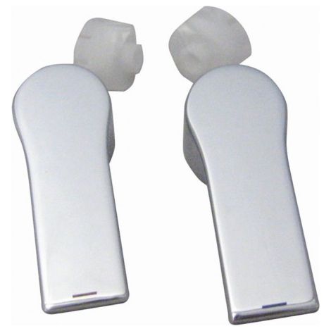 Jeu de poignées ZENTA SL chrome, pour raccords 4 trous KLUDI
