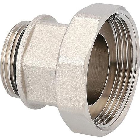 Raccord à vis filet. fem 1 1/2" x 1" male + joint souple pour le raccordement au circulateur