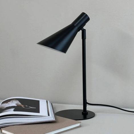 [NEUWERTIG] B-Ware Dyberg Larsen Tischlampe Tischleuchte Dl12 Schwarz Metall 39,5 Cm E14 Led Lampe