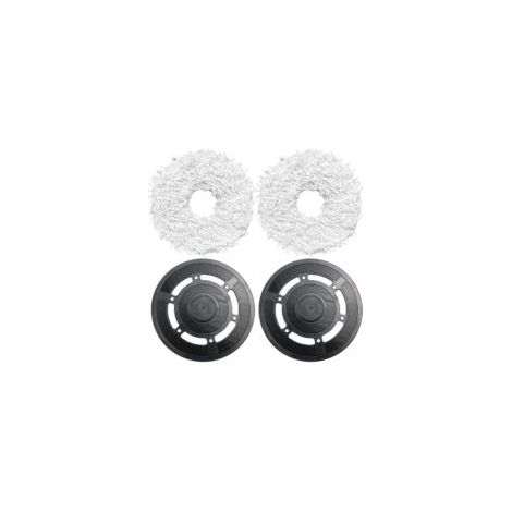Soporte para fregona con paño de limpieza para Ecovacs Deebot X1 Omni/Turbo – 2 soportes + 2 paños - Crezuo (1/4)