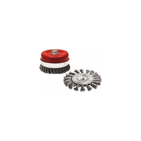 Brosse Métallique Rotative ø 100 Mm à Fils Torsadés - Outifrance