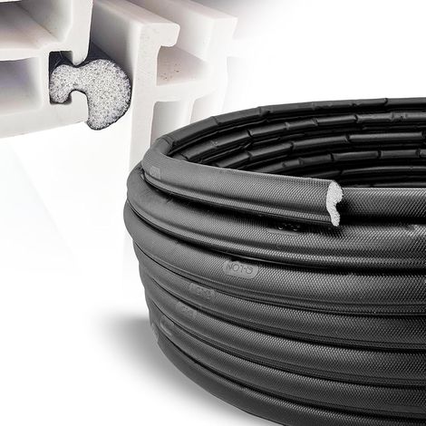 1 Joint De Fenêtre Q-LON, Bande En Mousse Polyuréthane, Isolation Thermique Et Phonique, Pour Cadre PVC