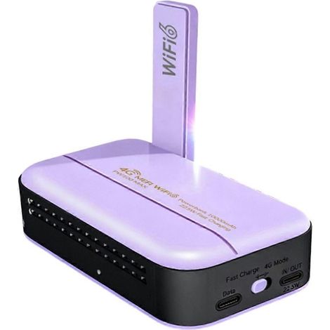 4G-SIM-Karte, LTE-WLAN-Router, mobiler Router, USB-Typ-C-Anschluss, tragbare Powerbank, Wi-Fi B (1/5)