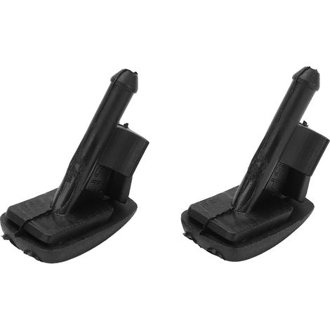 2-teilige Scheibenwaschdüse 61601384859 ABS Schwarz Kompatibel mit BMW 318i 1992-1999