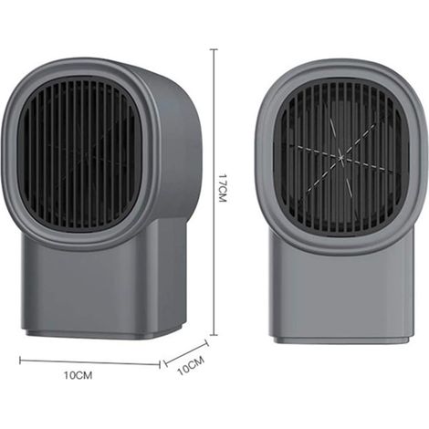 Mini Fan Heater, Electric Fan Heater, Portable Ceramic Electric Heater, Quick and Quiet Desktop Heater for Office, Indoor Use, Baby Room (1/4)