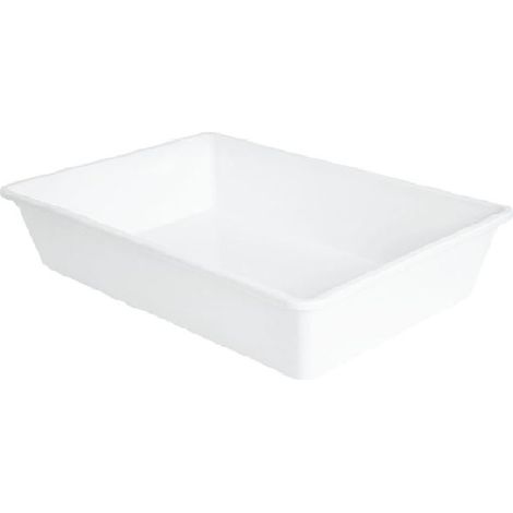 Vaschetta frigo bianca 35x24 h10 litri 6 bacinella certificata per alimenti conservazone cibi e trasporto ideale uso professionale pizzeria ristoranti hotel pub (1/5)
