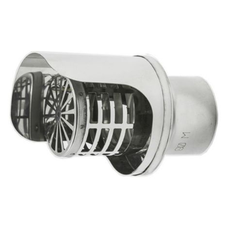 TERMINALE PELLET INOX Diam. 100