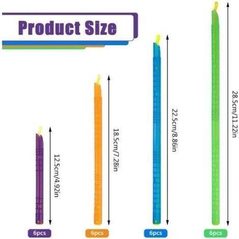 Fermeture Sachet Alimentaire, 24 Pièces Clip Fermeture Sachet, Anylock Pince Sachet pour Cuisine, Maison, Stockage de Camping