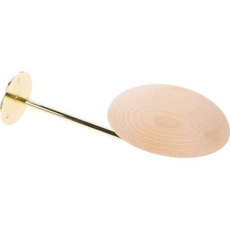 Porte-chapeaux mural en bois, organisateur de rangement, couleur kaki. (1/5)