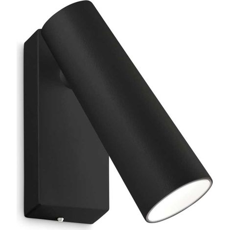 Ideal Lux PIPE Liseuse Murale Ajustable Noir 3000K (1/2)