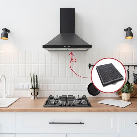 Filtre Charbon - Rectangulaire DKF41 - Pour Hotte Cuisine - 290 x 229 x 40 mm - Unité (1/5)