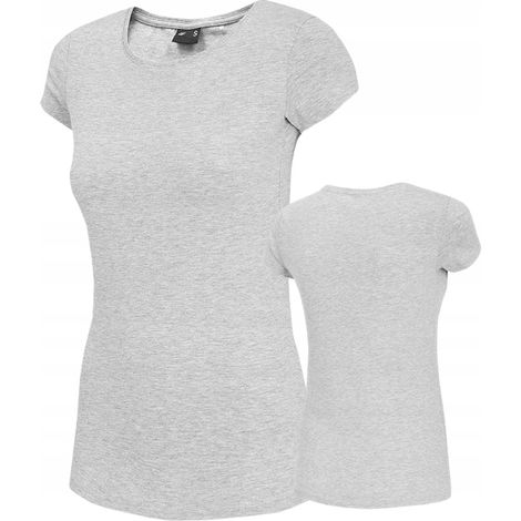 Damen-T-Shirt 4F F580, kühles Hellgrau, Größe S (1/5)