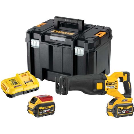 DeWALT - 54V Akku-Säbelsäge, 2x 6,0 Ah FLEXVOLT, Ladegerät DCS389T2