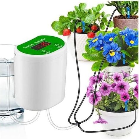 ZVD - Kit d'irrigation goutte à goutte automatique, système d'irrigation automatique pour plantes d'intérieur, kit d'irrigation DIY à chargement USB, système d'arrosage automatique goutte à goutte (1/4)