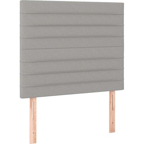 Maison Exclusive - Cabecero de cama gris claro 90x5x118/128 cm Te (1/5)