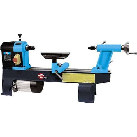 Leman – Tour à bois entre-pointes 406mm – TAB040 – Puissance 580W – 6 vitesses de rotation 350 à 3250 tr/min – Poupée mobile CM2