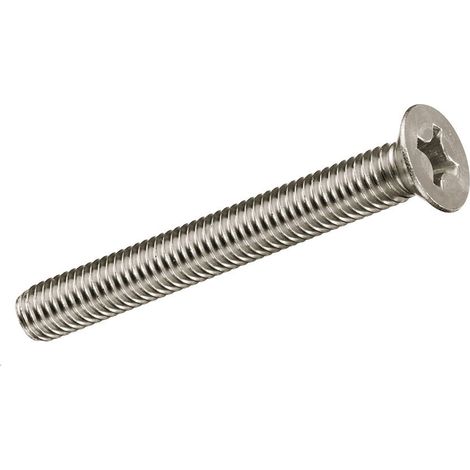 Scatola da 14 unità di vite metrica a testa piatta M 4x10mm Fadix