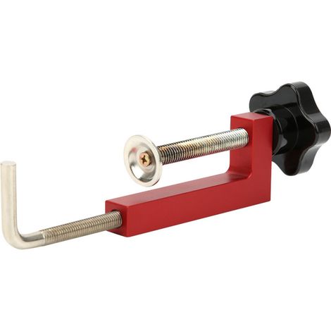 Serre-joints fixes pour le travail du bois, serre-joints réglables en G, outils manuels pour le secteur industriel (rouge) (1/5)