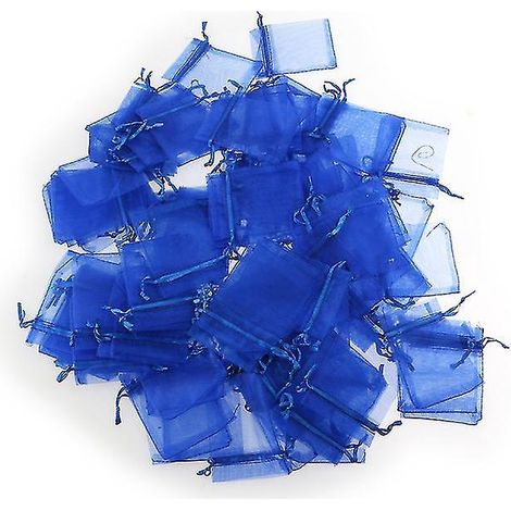 100 sacs cadeaux en organza à cordon pour les voyages à la maison (1/3)