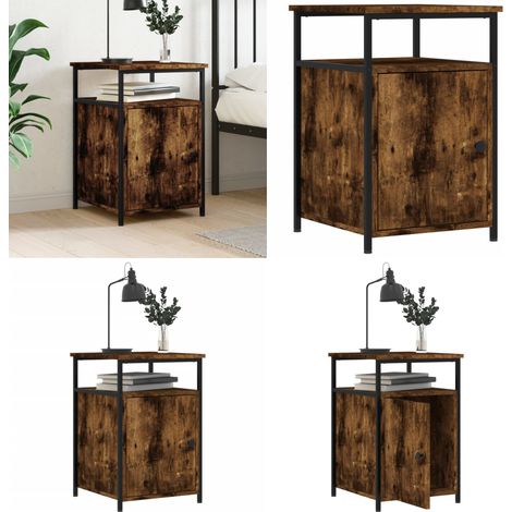 Nachttisch Räuchereiche 40x42x60 cm Holzwerkstoff - Nachttisch - Holznachtisch - Esszimmertisch - Couchtisch - Sideboard - Home & Living