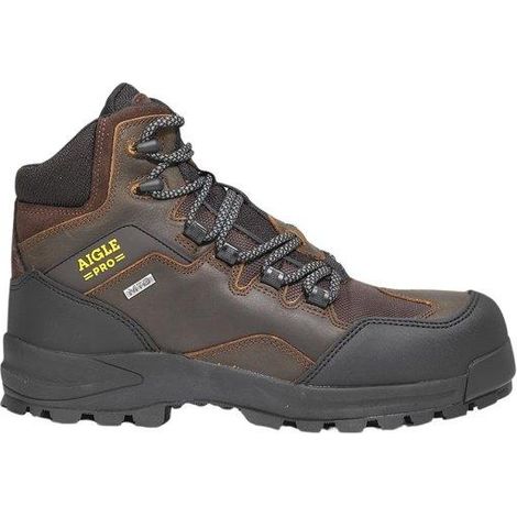 Aigle Nassio Evo S3 Sicherheitsschuhe braun Gr. 43