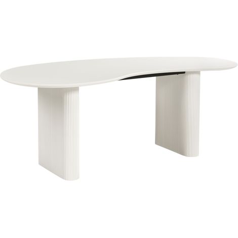 Tavolo da pranzo Forma irregolare Bianco 198 x 93 cm Peery