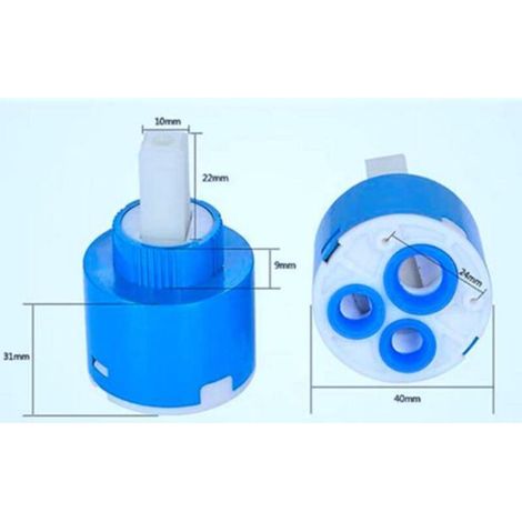 dischi a cartuccia in ceramica da 40 mm e leva per vasca da bagno, doccia e lavabo, strumenti di riparazione e sostituzione per bagno e cucina. (1/2)
