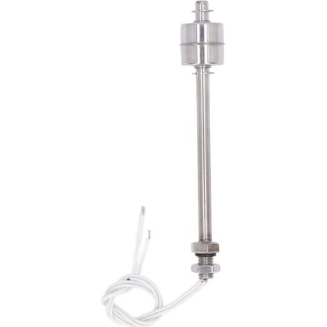Rosvola Interrupteur à capteur de flotteur en acier inoxydable, antirouille, niveau d'eau sensible du réservoir 5Mpa 0-220V.