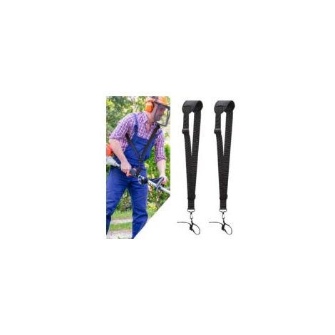 verstellbare Schultergurte – Freischneider-Tragegurt mit robustem Nylongürtel für Gartenarbeiten, passend für KM- und STIHL-FS-Freischneider (Schwarz) – Crezuo