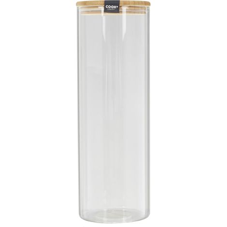 Bocal Haut en Verre Couvercle Silicone 2 L Conservation (1/5)