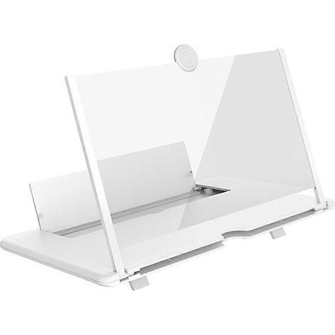 Amplificateur d'écran 3D 14 pouces pour téléphone portable, loupe de voyage blanche (1/5)