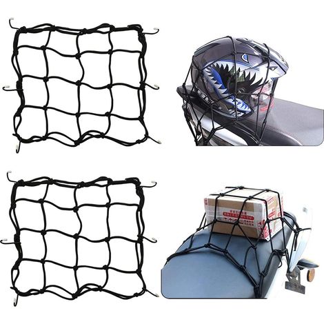 2 sangles en caoutchouc avec crochet, filet de chargement pour accessoires de moto (1/5)