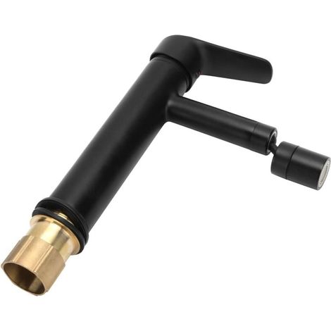 Robinet d'eau chaude froide rotatif à 360 degrés en laiton et en alliage de Zinc vanité évier robinet lavabo(U.S. standard 9/6) Mélangeur lave-mains (1/4)