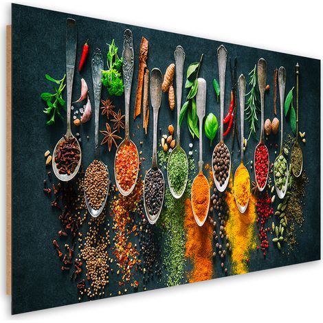 Quadro deco panel, Erbe spezie per la cucina - 100x70 (1/5)